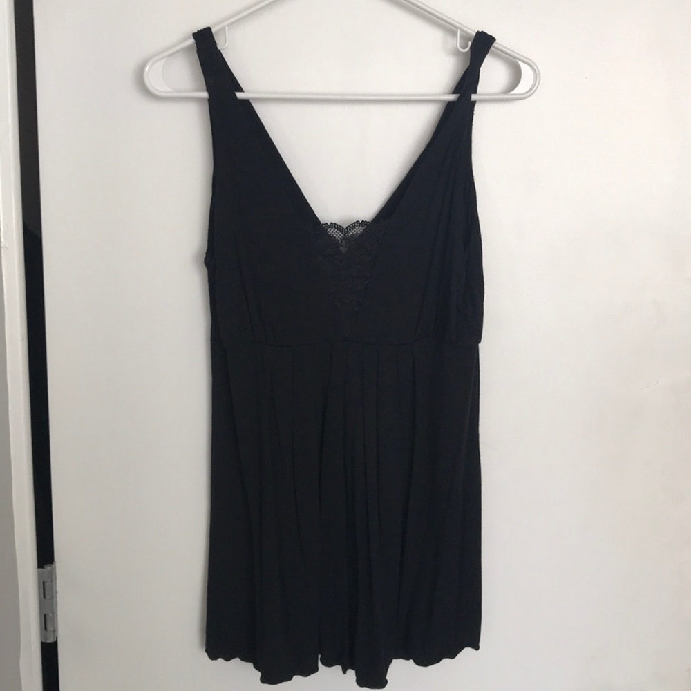 WHBM black tank top, size M